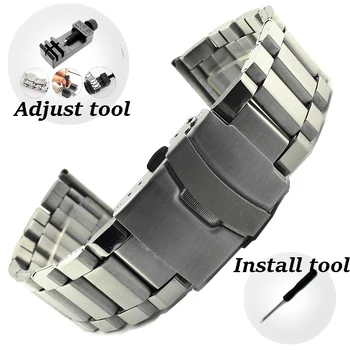 Lumina din Oțel de Trupa Ceas Pentru Amazfit Ceas din Oțel Inoxidabil Curea de Ceas Pentru Galaxy Watch 3 Active 1 2 20mm 22mm 24mm Universal