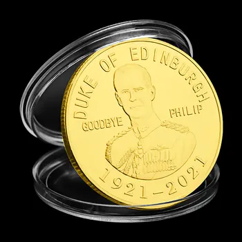 Marele Duce de Edinburgh Souovenir Monedă de Aur de la Placa Monedă Comemorativă Ducele Philip de Colectie Colectie de Arta Monede