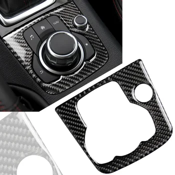 Masina Consola centrală Multimedia Panel Ornamental ABS Pentru Mazda 3 Axela 2013 2014 2015 2016 Fibra de Carbon Styling Autocolant Masina LHD