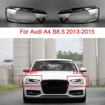 Masina Far Capac Pentru Audi A4 B8.5 2013 2014 2015 Faruri de Sticla, Abajur din PVC Lentile Transparente Lumina Shell Accesorii Auto