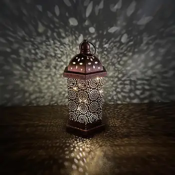 Metal Felinare Lumina De Noapte Accesorii Efect Stil Marocan Agățat De Origine Decor, Decor Fier Mici Mijlocii Mari