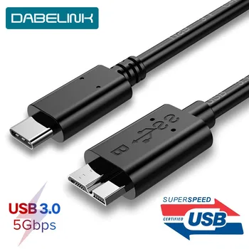 Micro B C USB 3.0 Cablu 5Gbps Extern Hard Disk HDD Cablu pentru Samsung S5 Note3 Toshiba WD, Seagate HDD de Date USB3.1 Cabluri