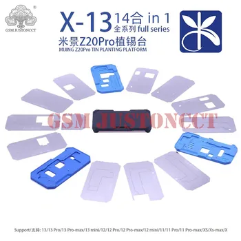 MiJing Z20 Pro 14 IN 1 Accesoriu Pentru iPhone X-13 pro max Stratul de Mijloc Reballing Placa de baza Lipit Platforma Cu Matrita