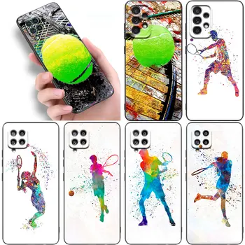 Minge de tenis Sport Caz Pentru Samsung Galaxy A12 A52S A32 A13 A22 A53 A33 A72 A73 5G A11 A21S A31 A50 A51 A70 A71 Capac Negru Shell