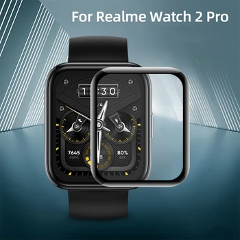 Moale din Fibră de Sticlă cu Capac de Film Pentru Realme Watch 2 Pro/ 2Pro Pentru Realme Full Screen Protector Caz ceas inteligent Accesorii