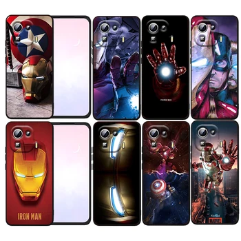 Moda Marvel Iron Man Caz de Telefon Pentru Xiaomi Mi 12S 12X 12 11 11T 11i 10T 10 Pro Lite Ultra 5G 9T 9SE Moale Capac Negru