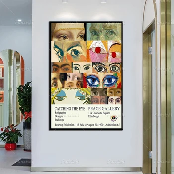 Muzeul De Artă Expoziție De Imprimare 1970 Epocă Expoziție De Postere Si Printuri Hd De Perete De Arta Canvas Modular Poze Decor Acasă Pictura
