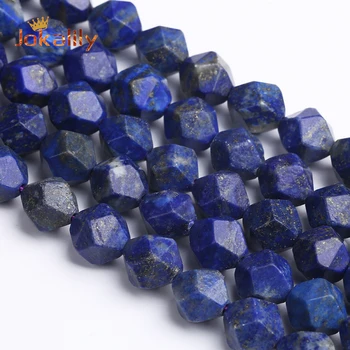 Naturale Fatetate Lapis Lazuli Piatră Margele Vrac Albastru Lapiz Margele Pentru Bijuterii a Face lucru Manual DIY Brățară en-Gros