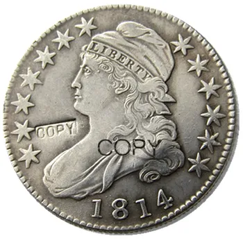 NE 1814 Capped Bust Half Dollar Argint Placat cu Copia Fisei