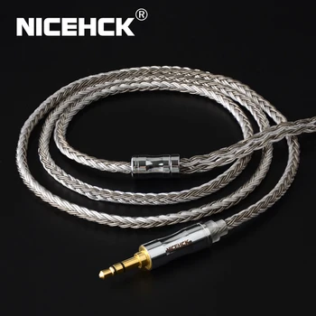 NICEHCK C16-4 16 Core Argint Placat cu Cablu 3.5/2.5/4.4 mm Mufa MMCX/2Pin/NX7/QDC Conector Pentru TRNV90 KZZSX TFZ QDC NX7/DB3 BL-03