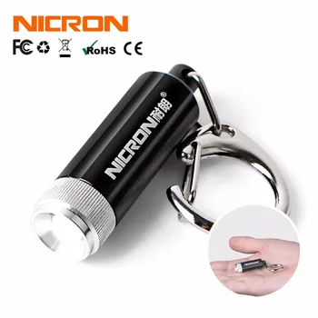 NICRON 0.25 W Vânzare Fierbinte Supoer Mini Lanterna Convex Oglinda Micro LED, Breloc Lanterna Lampa Lanterna Carabină G10A