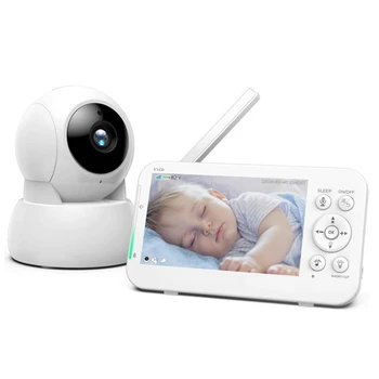 Noi 5.0 Inch Baby Monitor cu Camera Video Wireless Bona 720P HD Securitate Viziune de Noapte Temperatura Somn Telecomanda 2 Way Audio