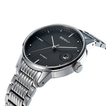 Noi 5ATM Automată Ceas pentru Bărbați Ceasuri de mana Mecanice Brand de Lux Safir din Oțel Inoxidabil de sex Masculin Ceas 38mm Bărbați Ceasuri