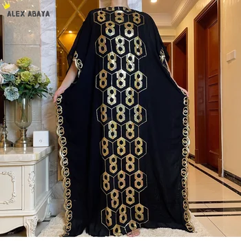 Noi Abaya Femei Haină Lungă de Înaltă Paiete Broderie Rochie Musulman Turcia, Dubai Marocan Caftan turc Haine Islamice AL-069