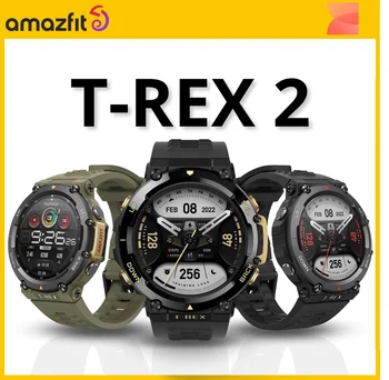 Noi Amazfit T Rex 2 piscine în aer liber GPS Smartwatch T-Rex 2 Dual Band Ruta de Import 150+Built-in Sport Moduri Smart Watch Pentru iOS Android