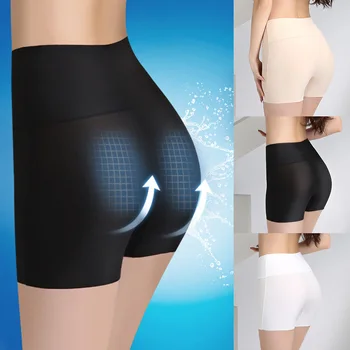 Noi Femeile De Siguranță Pantaloni Scurți Pantaloni Fără Sudură De Nailon De Înaltă Talie Chilotei Bodyshorts Fete Slăbire Lenjerie De Corp Strans Vara Pantaloni De Siguranță