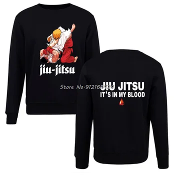 Noi Hanorace Jiu Jitsu Brazilian Marțiale Arter Ju-Jitsu este În Sângele Meu Hanorac Barbati Tricou Unisex Pulover Harajuku Streetwear