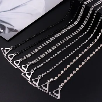 Non-Alunecare de Stras Bretele Lenjerie Bretele Invizibile Metal Sutien Bretele detalii Cristal Off-the-umăr Vară Sutien Accesorii