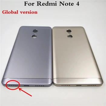 Nou, Original, Bateria Capacul din Spate Caz Pentru Xiaomi Redmi Notă 4X Redmi Note 4 Versiunea Globală de Locuințe Cu Volum Butoane de Putere