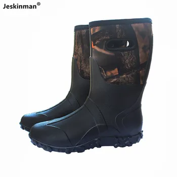 Nou Stil pentru Bărbați Cizme de Ploaie Pantofi de Apă Industrială și Minieră Pantofi Impermeabil Bionic Camuflaj Hunter Cizme Cizme de Zăpadă