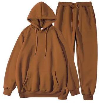 Noua Culoare caldă Set de Doua Bucati cu gluga Costum tricou barbati sport hoodie toamna barbati hanorac + pantaloni Costum
