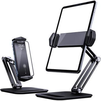Noua Tableta Stand Reglabil Pliere Suport din Aliaj de Aluminiu Brat Ergonomic 360 de Grade Rotativ Pentru 4-13 inch Tablet și Telefon