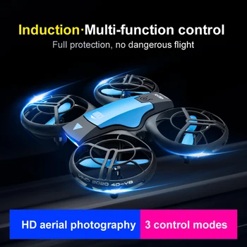 Noul V8 Mini Drona 4K Camera Profesie HD cu Unghi Larg Cam WiFi Fpv Quadcopter Înălțime Ține Dron Elicopter Jucării Pentru Băieți Cadou