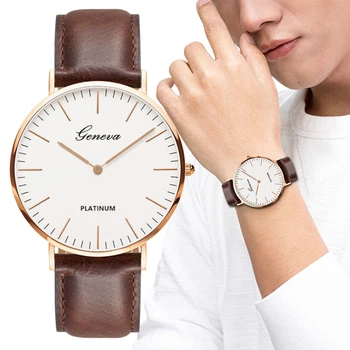 Nouă Bărbați Ceas de Moda Casual, Ultra Subțire Ceasuri Simplu Oameni de Afaceri din Piele Cuarț Ceas de mână Ceas de Lux Relogio Masculino