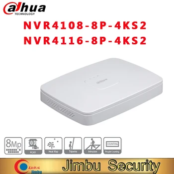 NVR Dahua DVR NVR4108-8P-4KS2 NVR4116-8P-4KS2 mini Video Recorder 8CH 16CH Smart 1U 8PoE Port 4K de Până la 8MP Sistem Cctv de Securitate