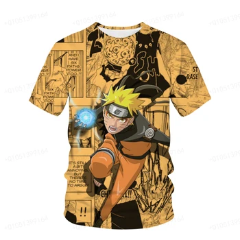Oamenii lui Naruto Vânt Transmisie Anti sat Simbol pentru Bărbați T-shirt Uzumaki Animație T-shirt Boys T-shirt Naruto Funcționare T-shirt