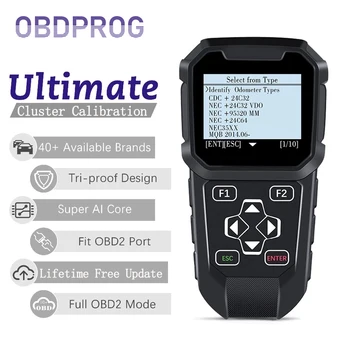 OBDPROG MT401 OBD Cluster Calibrare, de Resetare Auto Profesionale Programator Scanner Cluster Instrument de Corectare a Regla Cititor de Cod OBD2