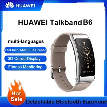 Original Huawei TalkBand B6 Vorbesc Trupa B6 lățime Bluetooth Inteligent Brățară Sport 1.53 inch Kirin ritm cardiac de oxigen din sange înregistrare