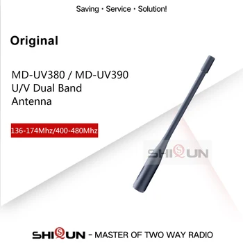 Original MD-UV380 Antena MD-UV390 UHF VHF Antena Dual Band pentru MD UV380 MD UV380 SMA-de sex Masculin TYT Walkie Talkie Accesorii