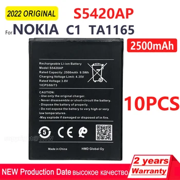 Original NOU S5420AP 2500mAh 9.5 Wh Baterie pentru NOKIA C1 TA1165 TA 1165 S5420AP Telefon Inteligent de Înlocuire Batteri +Numărul de Urmărire