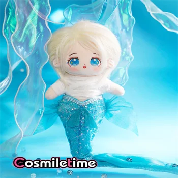 Original Nu Atribute Sirenă Drăguț de Pluș 30cm Păpușă de Pluș Rochie de Până Cosplay pentru Copii Jucării Pentru Fete Anime Xmas Cadouri