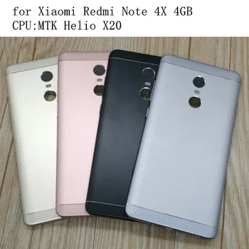 Original Pentru Xiaomi Redmi Notă 4X 4GB MTK Spate Baterie Usa Capacul Carcasei Caz+ Butoane Baterie Înlocuire de Usa Piese de schimb