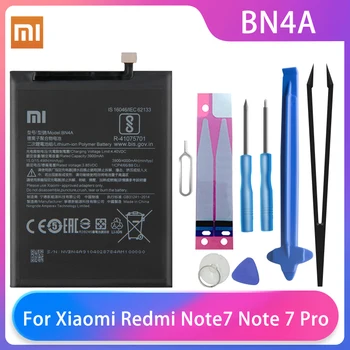 Original Xiaomi Redmi Note7 Nota 7 Pro Baterie Telefon BN4A 3900mAh de Mare Capacitate Telefon XiaoMi Baterii Instrumente Gratuite de Telefon AKKU