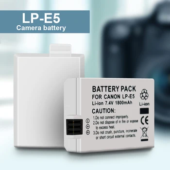 PALO LP-E5 LPE5 LP E5 lp-e5 1800mAh 7.4 V Camera Acumulator Pentru Canon Eos 450D 500D 1000D kiss X3 sărut F Rebel Xsi