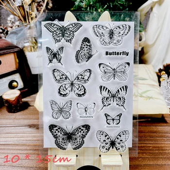 Panalisacraft Fluture timbru Limpede Transparent Silicon Timbre pentru DIY Scrapbooking/Carte de a Face/Meșteșuguri pentru Copii, Decor Consumabile