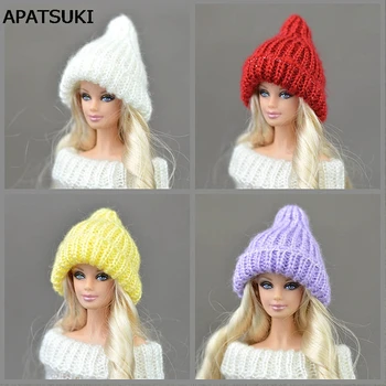 Papusa Accesorii de Iarna Cald Pălării Hairwear Țesute Pălării de Tricotat pentru Papusa Barbie Casa Pălărie De 1/6 BJD Papusa Copii Cadou