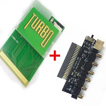 PCE pc motor consola de joc carte de TURBO 600 ÎN 1 și RGBS Card Video Booster RGBS Ieșire Semnal Audio de Ieșire