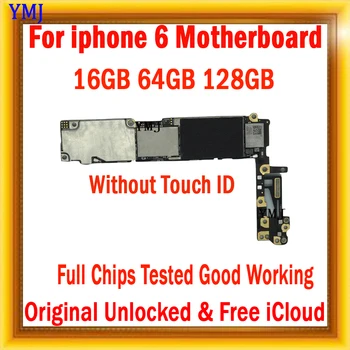 Pentru IPhone 6 (4.7 inch) Placa de baza Cu Touch ID-ul de Amprente iOS 4G Lte 16GB /64GB /128GB Placa de baza Original Logica Placa de TEST