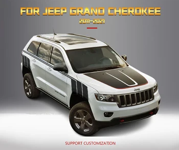 Pentru Jeep Grand Cherokee 2011-2022 Capota Capota Scoop dungi laterale Autocolante Full Grafic Bandă Decalcomanii de Vinil