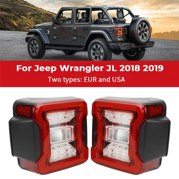 Pentru Jeep Wrangler JL 2018 2019 Frana LED Tail Light Inversă Semnalizare Lampă Spate Lumini de Zi JL Auto Lumina de Asamblare