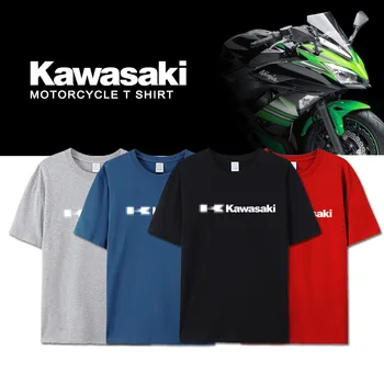 PENTRU Kawasaki Logo-ul 2022 Tricou Imprimat Motociclete Bumbac Nou Cool Tee