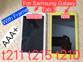 Pentru Samsung Galaxy Tab 3 7.0 SM - T210 T211 T215 Ecran LCD Panou LCD Touch Screen Digitizer Ansamblul Senzorului Cu Cadru
