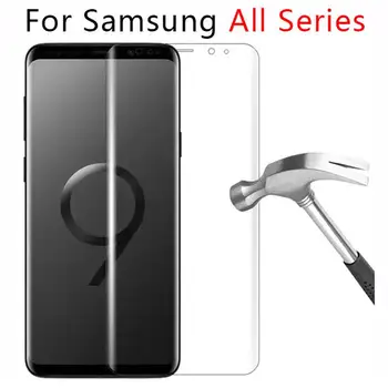 Pentru Samsung S20 S21 S22 FE Ultra Plus Margine de Protectie Glas Ecran Protector Pentru Samsung S8 S9 S10 Protector de Sticlă