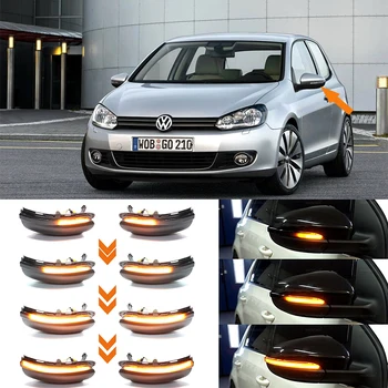Pentru Volkswagen VW GOLF 6 VI MK6 GTI R-line R20 Touran Dinamic Semnalizare LED Lumina de Semnalizare Oglinda Laterala Indicator Secvențială