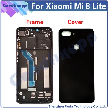 Pentru Xiaomi Mi 8 Lite 8X Cadru Frontal Baterie Spate Capacul din Spate Caz Acoperire Mijlocul din Spate a Cadrului Capac Pentru Xiaomi Mi8 Tineret M1808D2TG