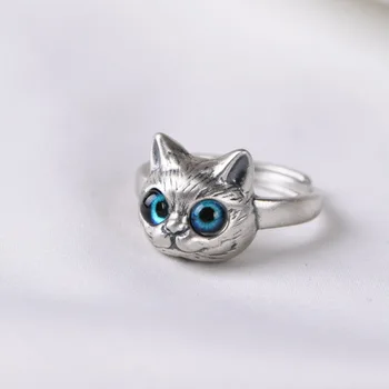 Personalitate Pisica Diavolul Ochi Inele pentru Femei, Bărbați Reglabil pe Deget Inel Vintage Animale de Logodna Inel de Nunta Petrecere de Bijuterii Cadou